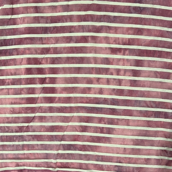 Gap Short Sleeved Top, Pink/White Stripes Size M - Picture 3 of 6
